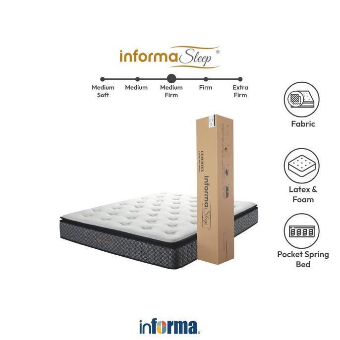 Promo INFORMA SLEEP 100X200 CM CUSCOTEX KASUR POCKET SPRINGBED IN BOX Diskon