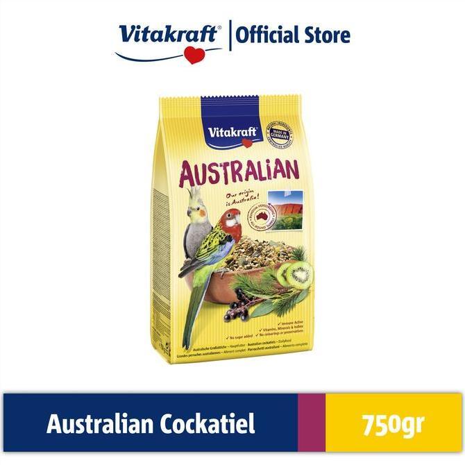 TERBARU Vitakraft Australian for Cockatiels 750g - Makanan Burung Falk Australia & Paruh Bengkok Bes