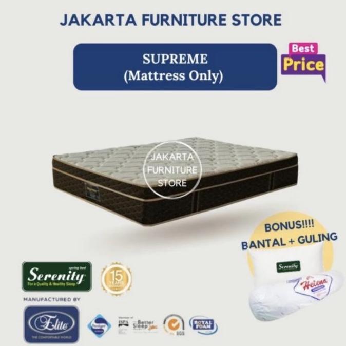 Promo Promo Springbed Elite Serenity Supreme Uk.140x200 (Matress Only) Diskon