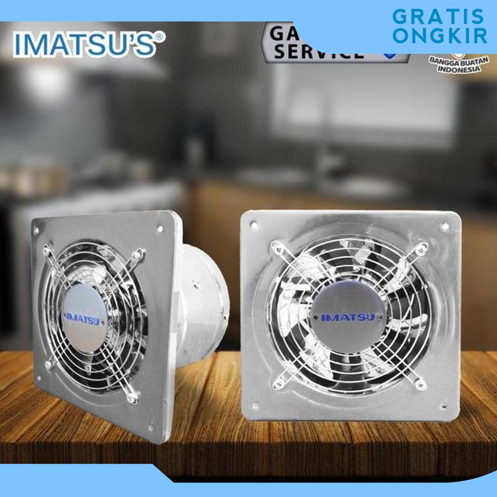 Exhaust Drum Fan Square Frame Imatsu 6 Inch  Efd-Sq-Ssm-6/1-Ims-Ty Stainless Steel