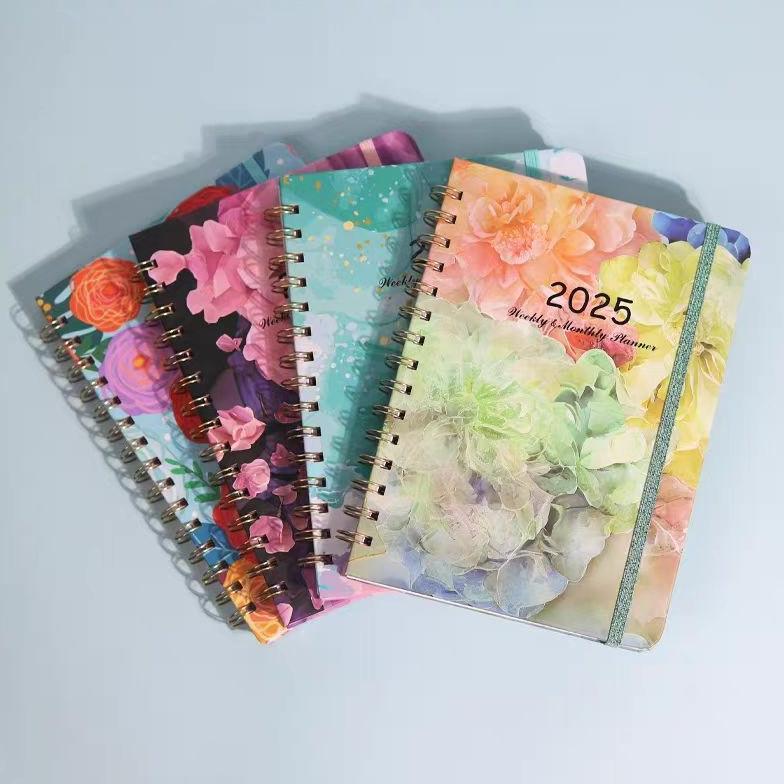 Perencana Agenda 2025 Buku Catatan A5 Mingguan Bulanan Buku Harian Jurnal Perlengkapan Kantor Sekola