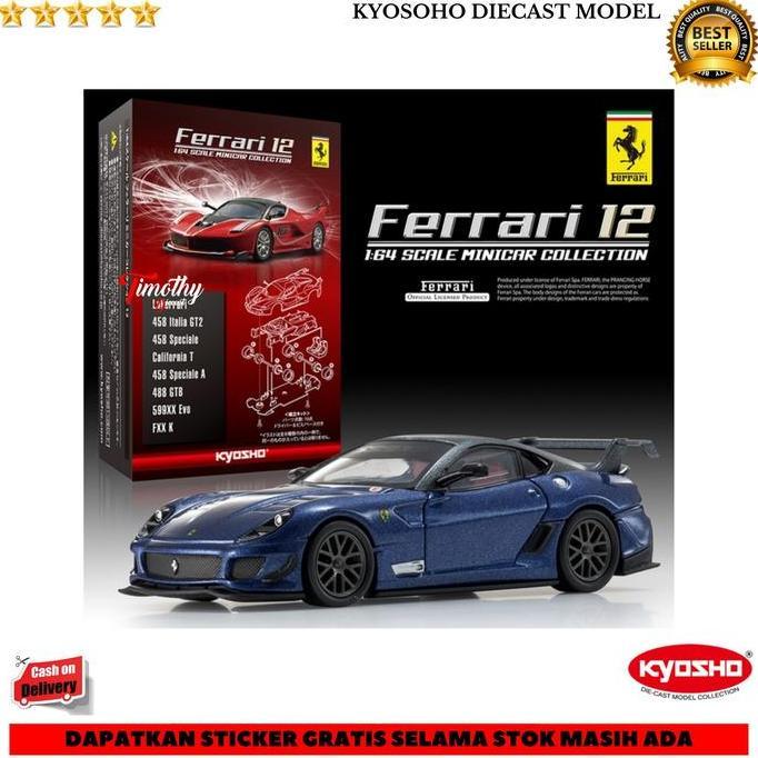 Kyosho Diecast Model Collection 599xx Evo Blue Metalic