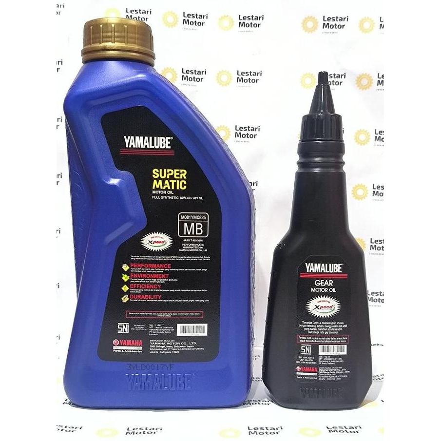 YAMAHA GENUINE PARTS PAKET OLI MOTOR NMAX YAMALUBE SUPER MATIC 1L 100% ORIGINAL