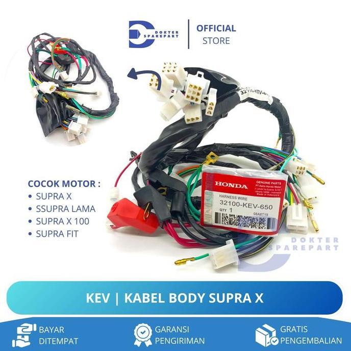 Promo KEV KABEL BODY SET SUPRA X / SUPRA LAMA / SUPRA X100 / SUPRA FIT / KABEL SOKET BODI / BODY Mot