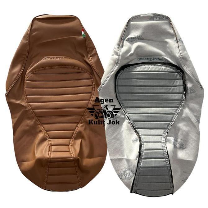 Cover jok/Sarung jok/Kulit jok motor CUSTOM CAFERACER ORIGINAL/vario/scoopy