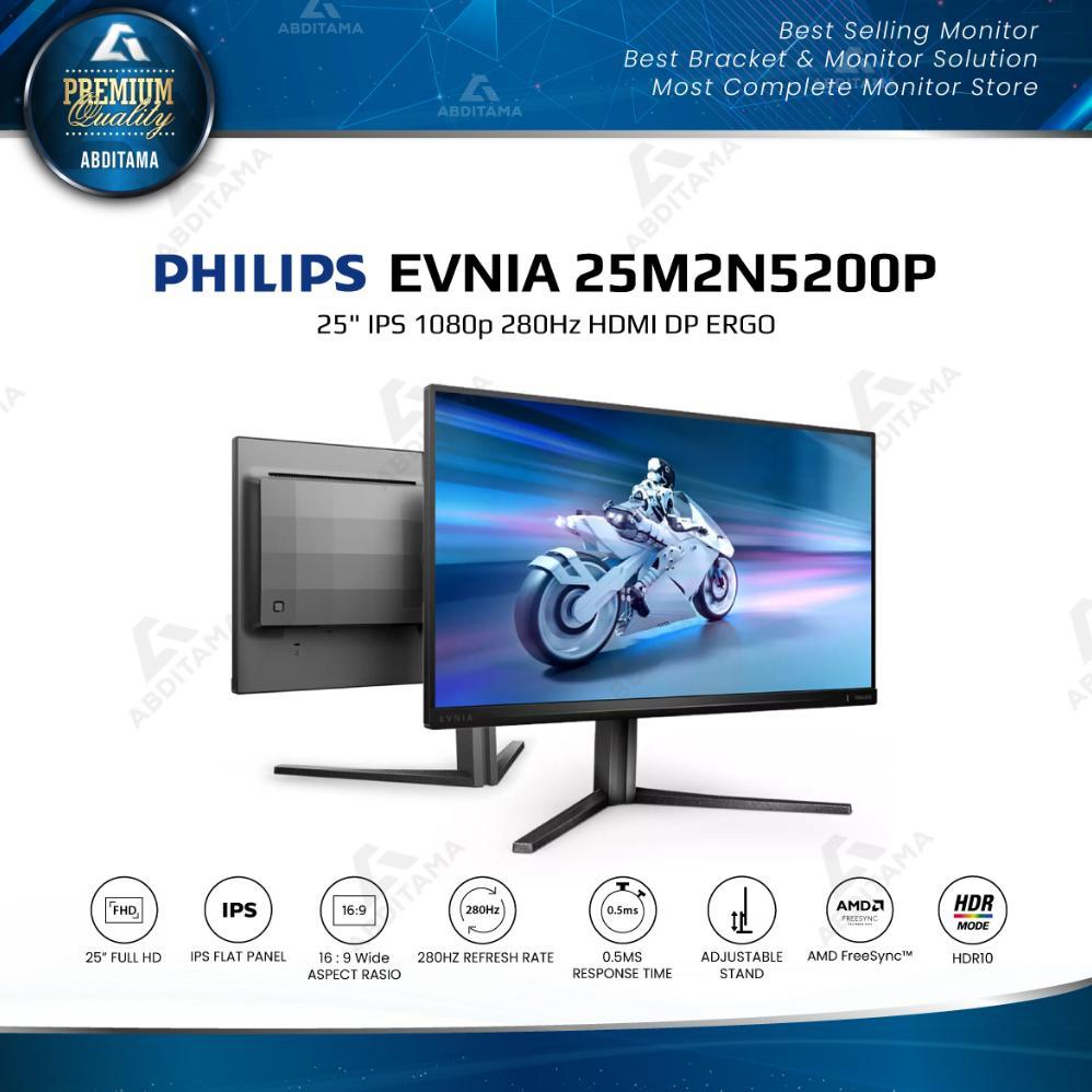 Monitor LED PHILIPS EVNIA 25M2N5200P 25" IPS 1080p 280Hz HDMI DP ERGO
