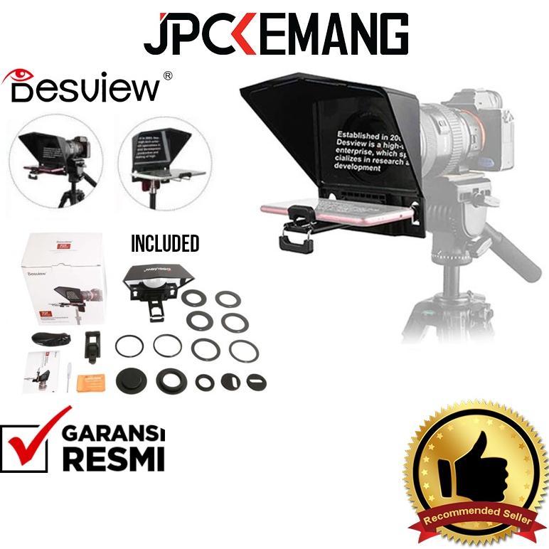 Desview T2 Broadcast Teleprompter for Camera Interview Desview T2 Garansi Resmi