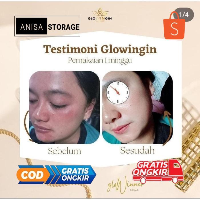 er-87 GLOWINGIN SKINCARE ORIGINAL PAKET WHITENING SERUM BPOM Berkualitas