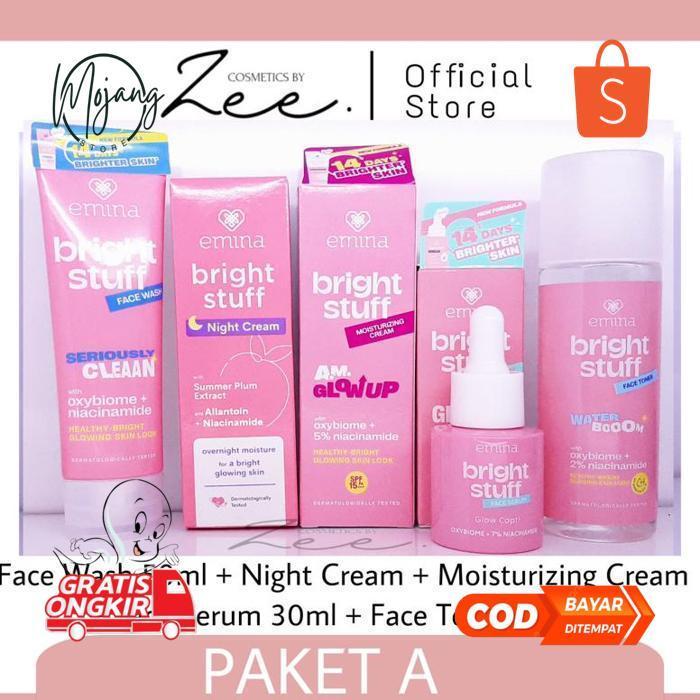 Oz67 Emina Bright Stuff | Emina Bright Stuff Paket| Paket Skincare Emina Original