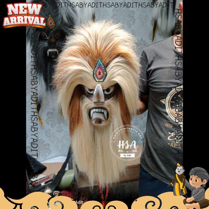 Topeng Ganongan Murah Bujang Ganong Jambul Tinggi Tebal [Br 1111]