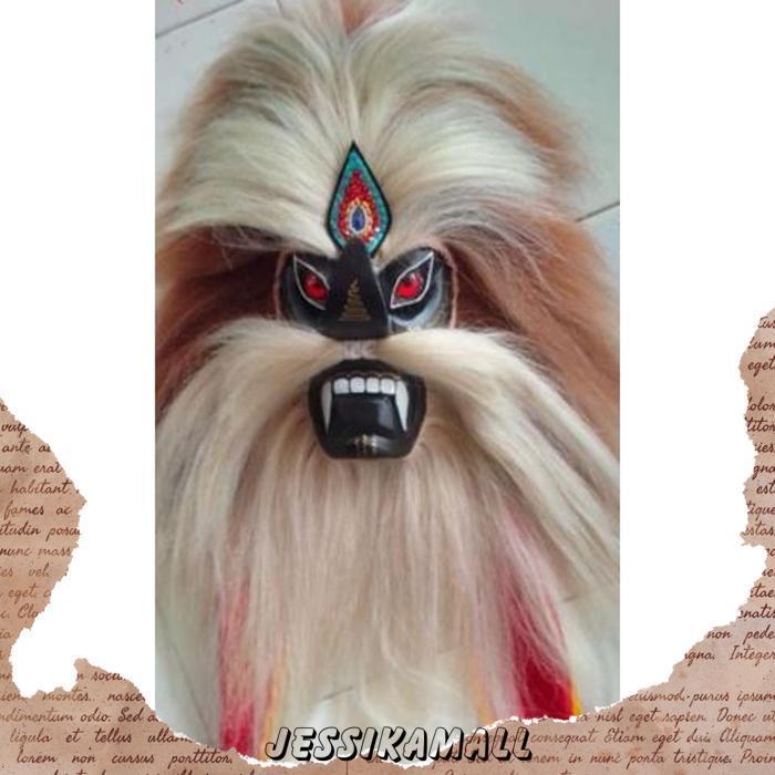 Topeng Bujang Ganong Topeng Ganongan Ponorogo Topeng  Hitam [Br 1111]