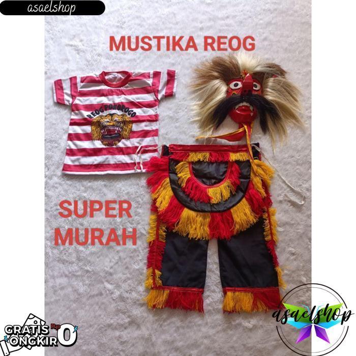 Paket Baju Reog Dan Ganongan, Paket Baju Ganong, Paket Baju Jaranan Dan Ganong, Baju Reog Anak, Baju