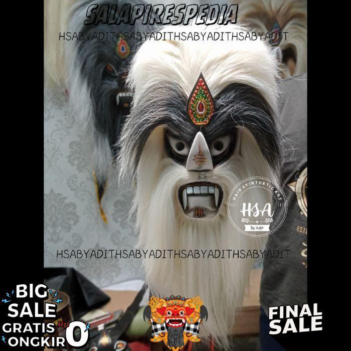 Topeng Ganongan/Bujang Ganong Rambut Putih [Br 1111]