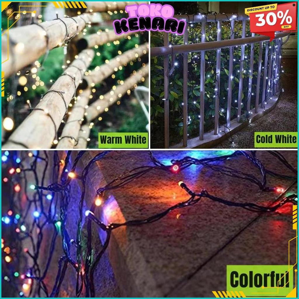 Anbolt Lampu Tumblr Lampu Hias Lampu Natal 10M/20M Warna Warni/ Kuning Lampu Kelap Kelip Anti Air Te