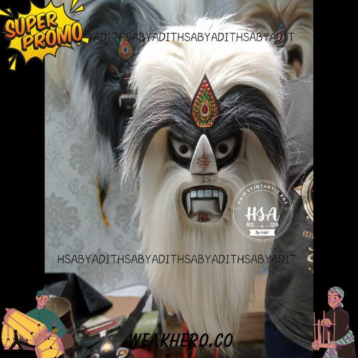 Topeng Ganongan/Bujang Ganong Rambut Putih [Br 1111]