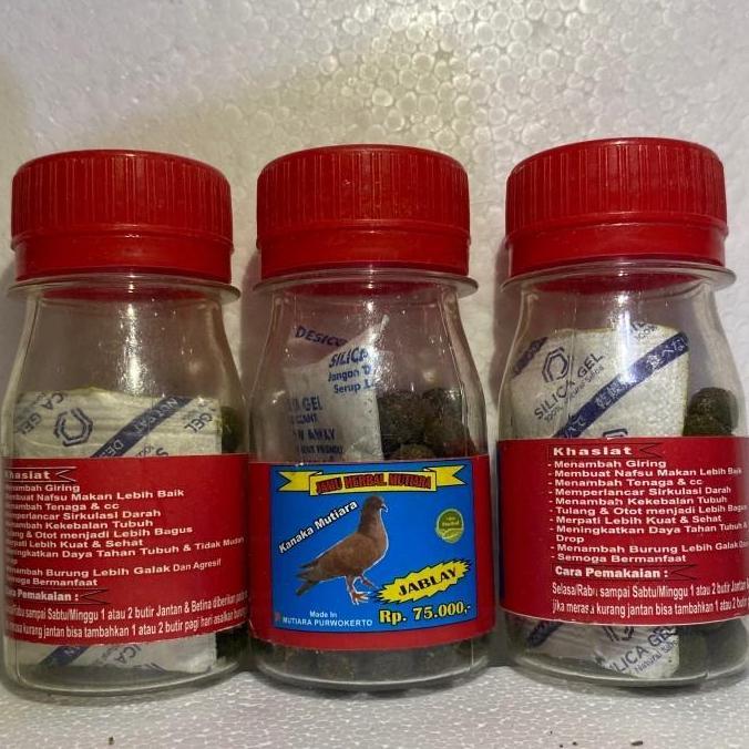 PROMO DISKON - Jamu jablay  botol kecil mutiara suplement burung merpati