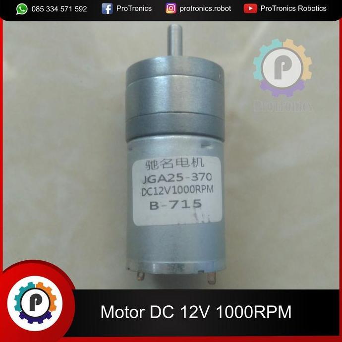 PROMO - Motor DC Gearbox 12v 1000RPM JGA25