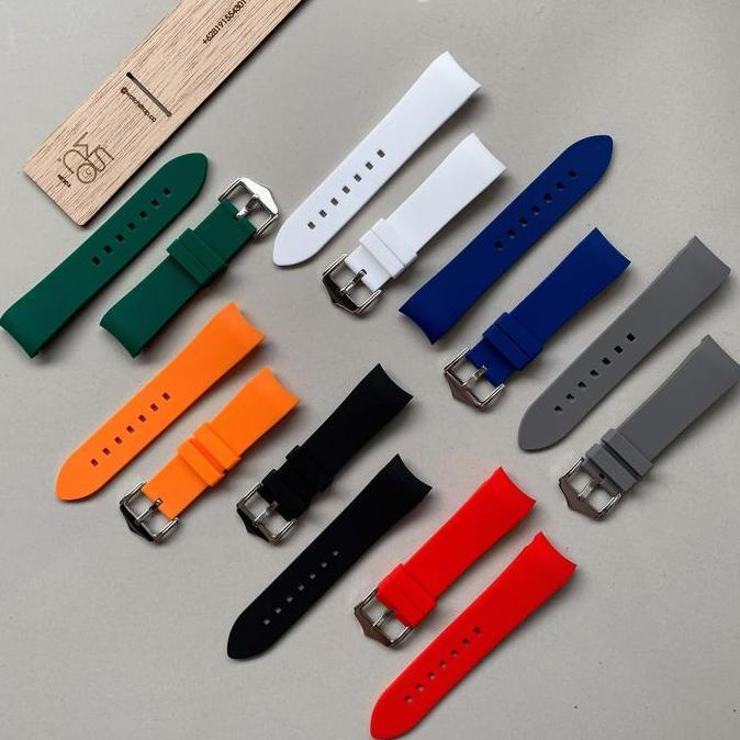 Rubber Curved Strap Tali Jam Karet Curved End