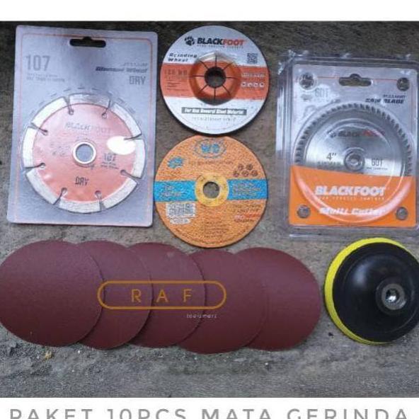 Paket 10pcs Mata gerinda potong poles amplas besi kayu keramik beton