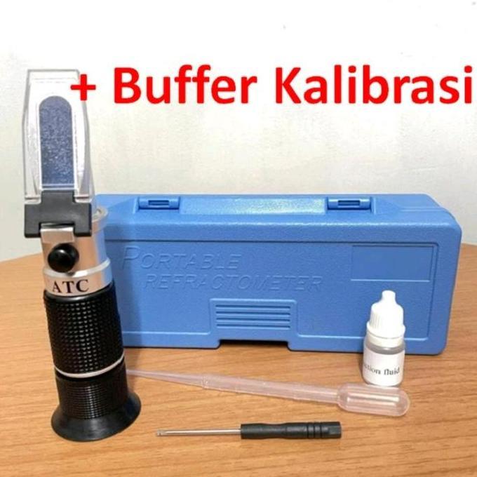 PROMO - Salinity Refraktometer Alat Ukur Kadar Garam Refraktometer ATC 0-100 %