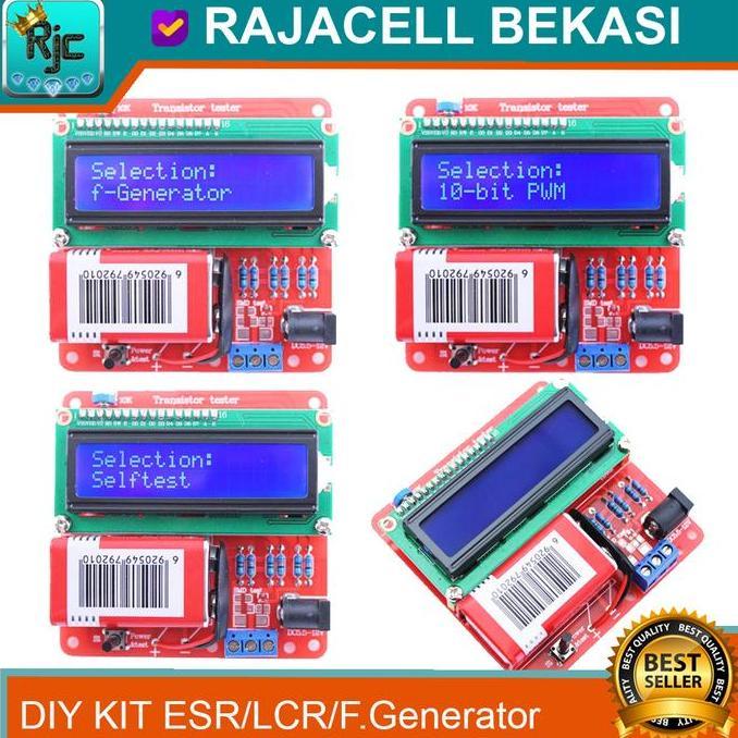 NEW - DIY KIT ESR Meter LCR Meter Signal PWM Generator Frekuensi Meter