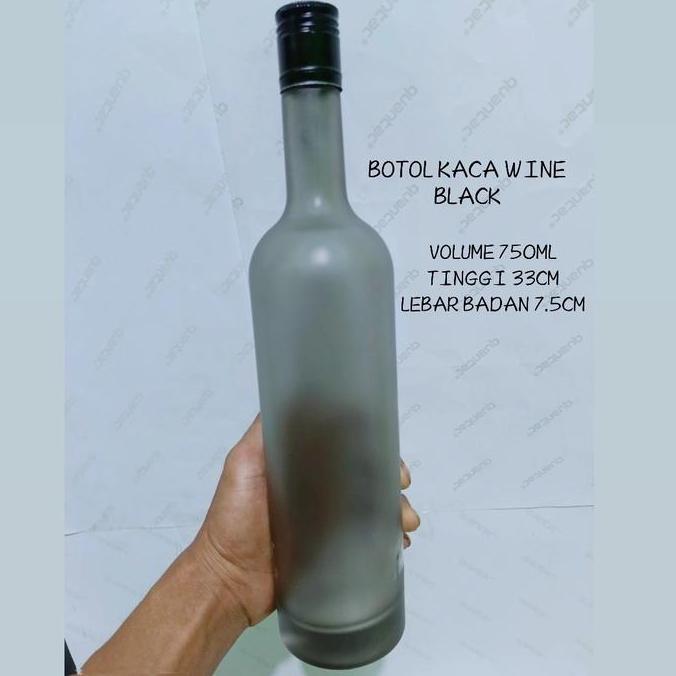 Botol kaca 750ml botol kaca hitam botol kaca frosted