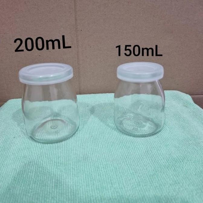 PUDDING JAR 150ML TUTUP PLASTIK/BOTOL PUDDING/BOTOL KACA
