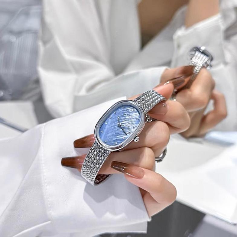 Jam Tangan Rantai Oval Original GEDI Jam New Fashion Korea CA048