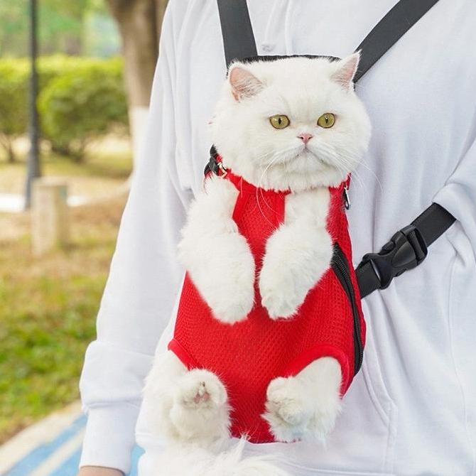 Tas Kucing Gendongan Kucing Anjing Depan Kucing Gendong Depan Tas Gendong Bawa Kucing Anjing Pet Car
