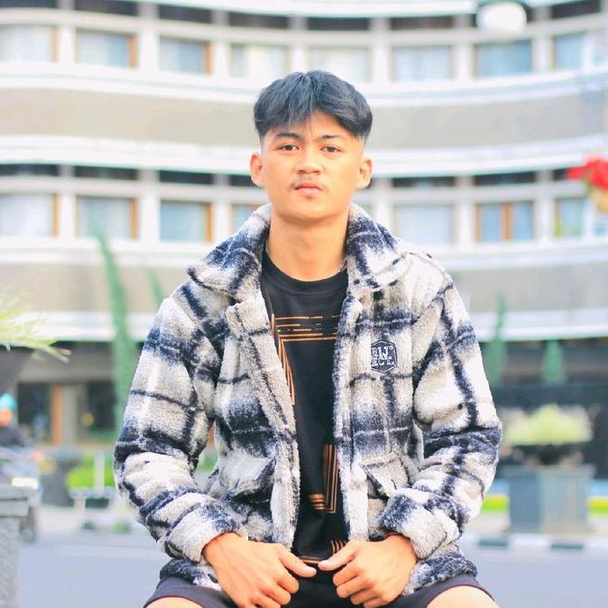 Jaket Sherpa Casual Vintage Motif Tartan Tebal Pria/Wanita Kancing Lembut