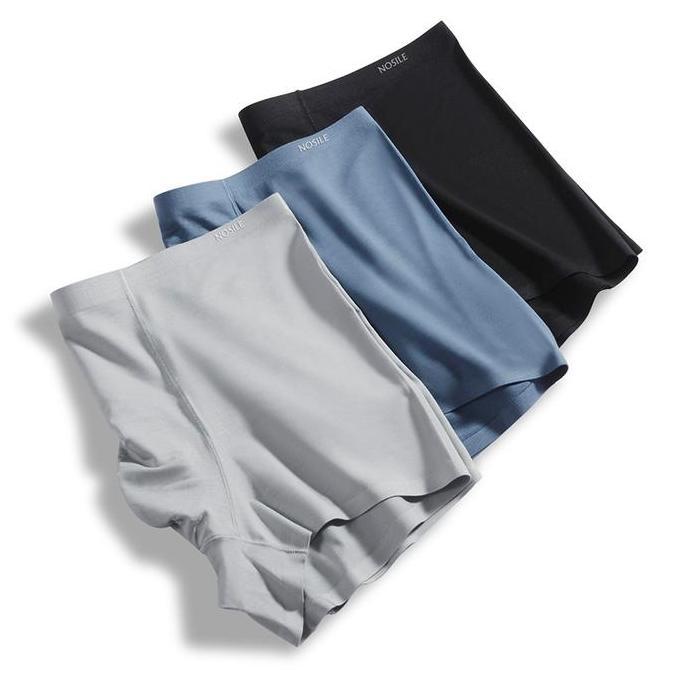 Nosile - 3Pcs Nosile Underwear Boxer Fabric Seamless | Celana Dalam Pria