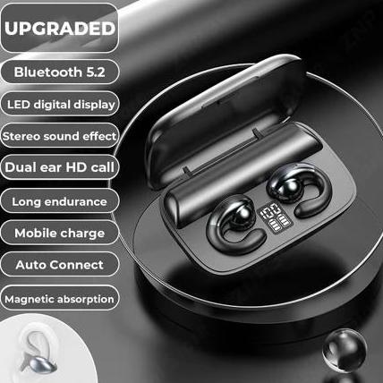 Matei S19/M19 TWS 5.0 Headset Bluetooth Earbud Nirkabel Earphone Stereo Olahraga Mini Konduksi Tulan