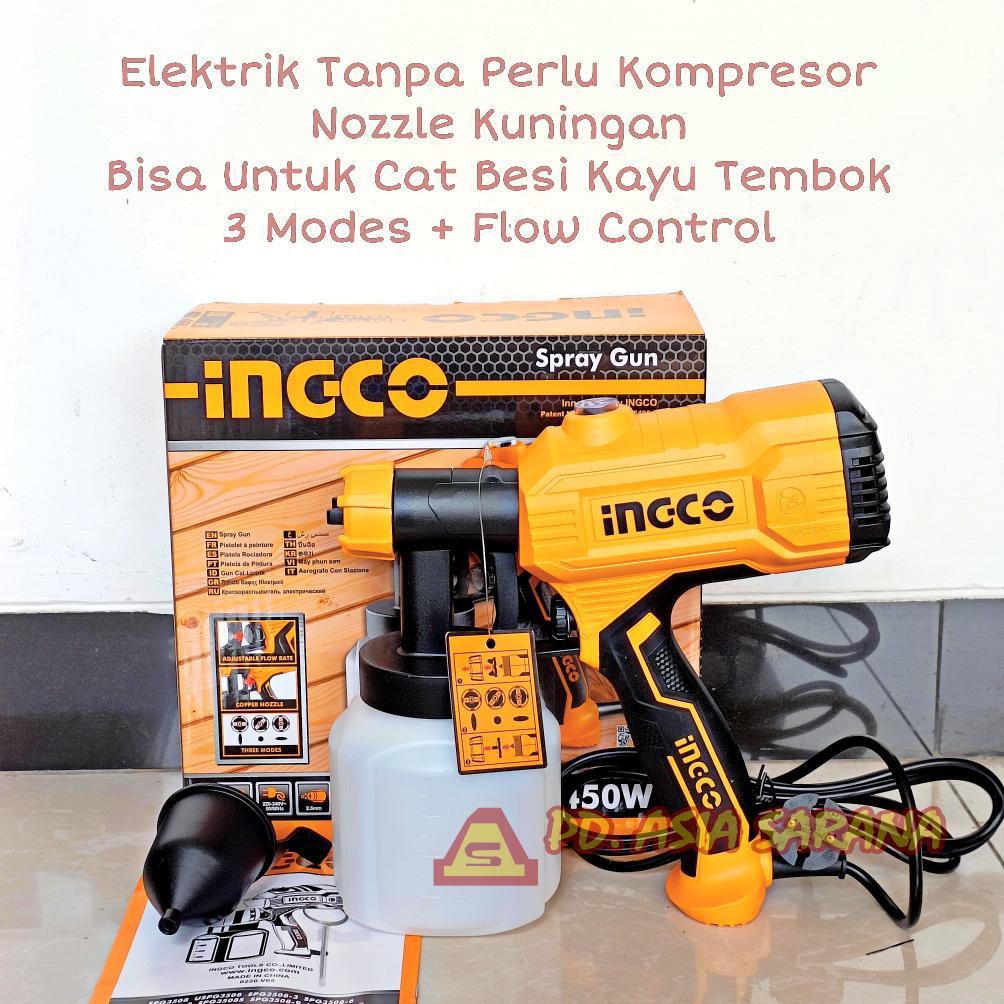Paint Spray Gun Listrik Cat Besi Tembok INGCO SPG3508 Sprayer Elektrik