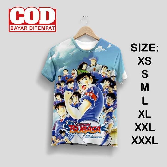 Kaos FullPrint Captain Tsubasa | Kaos AOP Captain Tsubasa | Sepak Bola