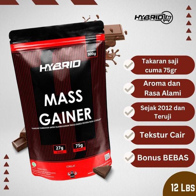(weight gain) Mass Gainer Hybrid 12lbs coffee cappucino (HALAL & BPOM)