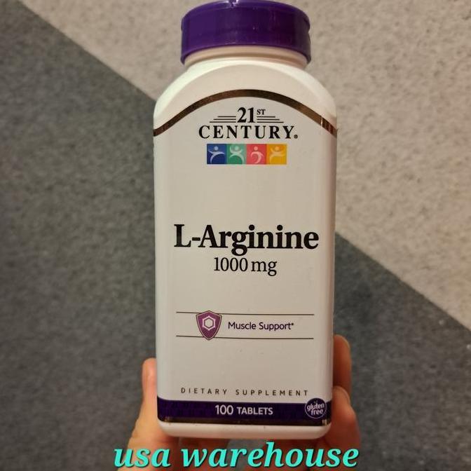 21st Century L-Arginine L Arginine amino acid 1000 mg 100 tablet