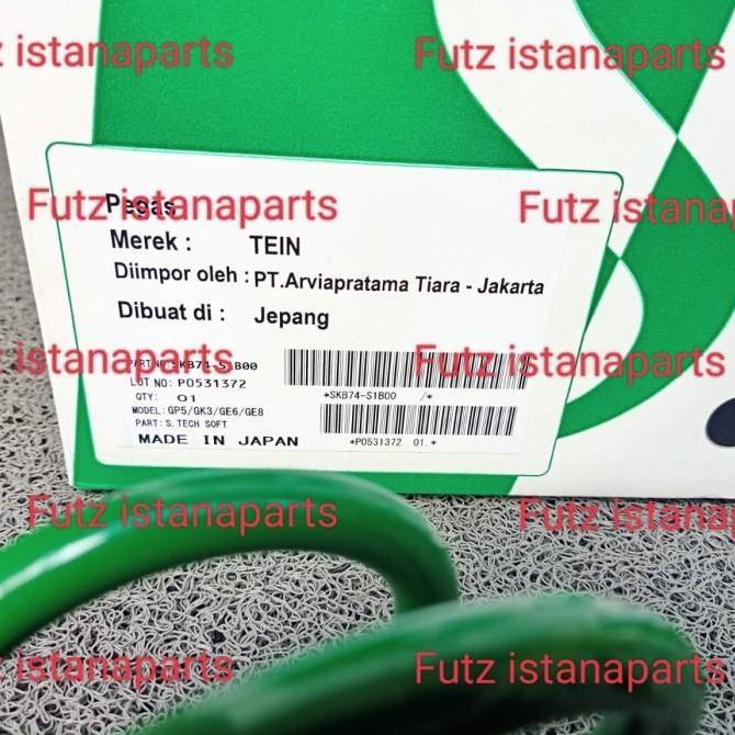Per Ceper Lowering Kit Merk Tein S-Tech Honda Jazz Rs Ge8 / Gk5 Original Japan 100%