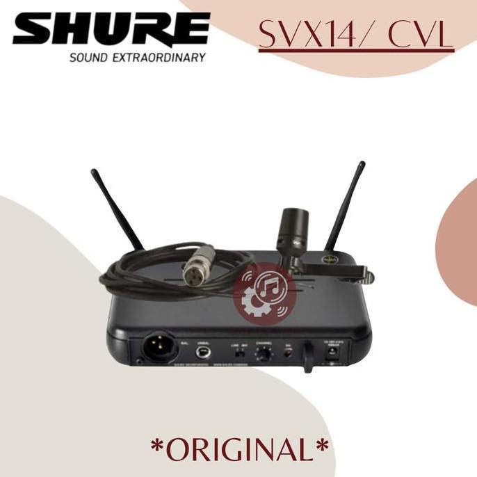 Shure Svx14/CVL Wireless Presenter System Mic Jepit Original