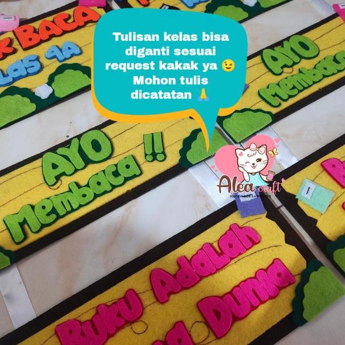Hiasan dinding kelas pojok baca