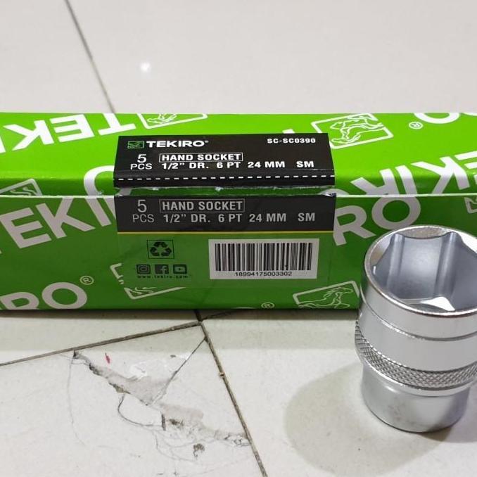 MATA KUNCI SOK SET 24MM HAND SOCKET 1/2 DR 6PT TEKIRO 24MM