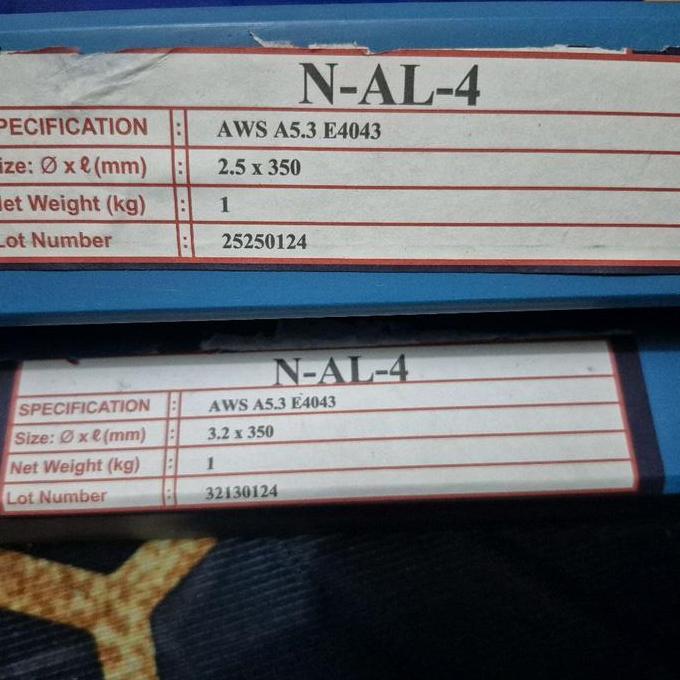 Terjangkau Kawat Las Listrik Stick Aluminium 4043 2.5Mm Eceran 1Kg