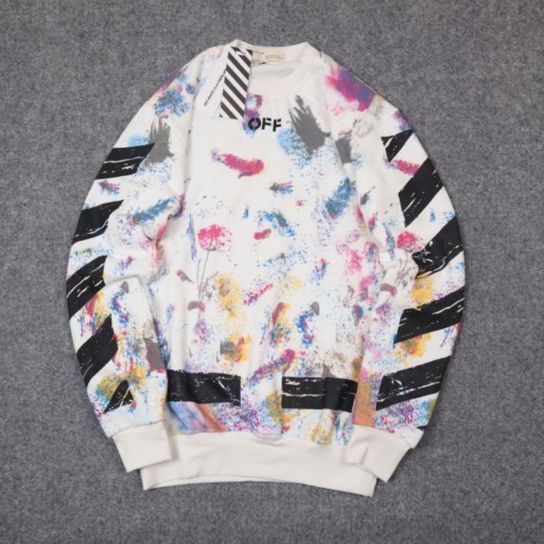 Crewneck Sweater Off White Galaxy Premium Authentic