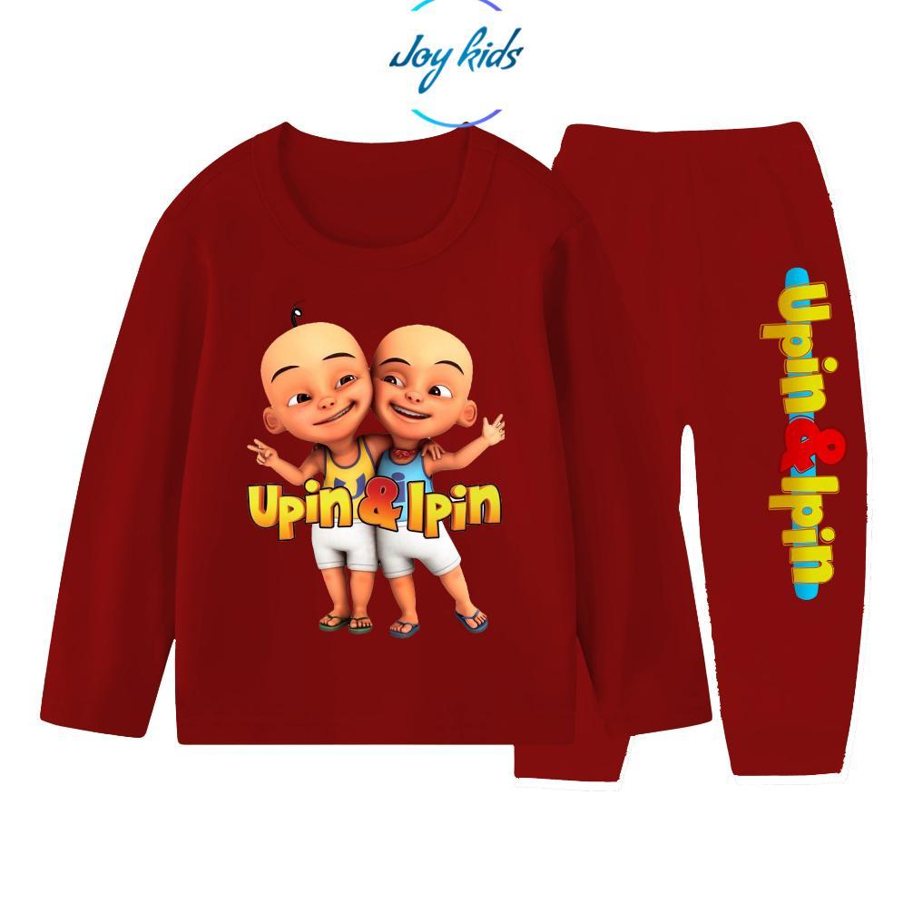 Joy Kids Upin Ipin Setelan Piyama Anak Lengan Panjang Usia 1-10 Tahun