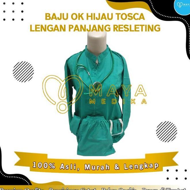Baju Ok Hijau Tosca Lengan Panjang Baju Rest Celana Karet