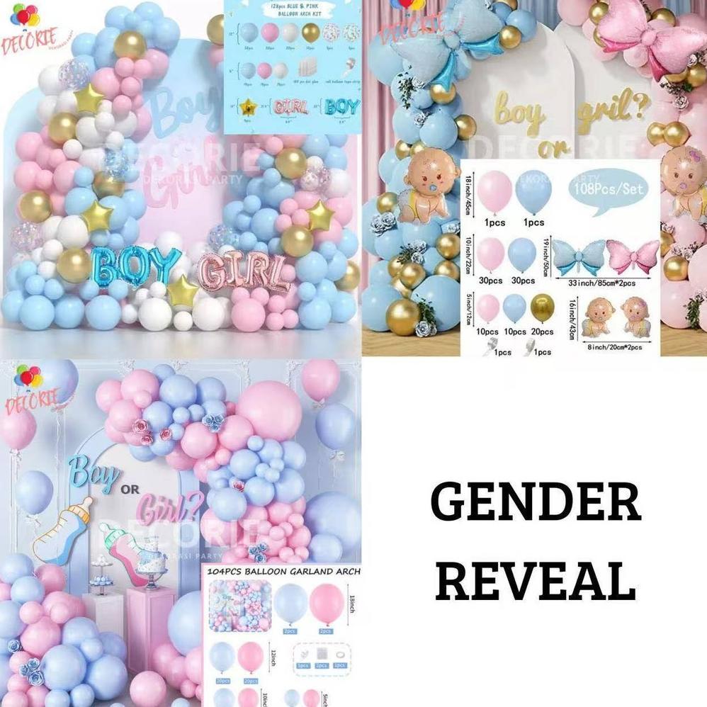 balon/gender reveal/balon party/balon tema/balon gender reveal