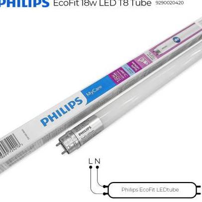 ECOFIT PHILIPS 18 W 120CM LAMPU TL LED PHILIPS LED T8 LED TL ECOFIT PHILIPS 18W 18 WATT 120CM