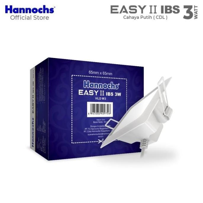 Lampu Downlight LED Hannochs EASY II 3W KOTAK IB