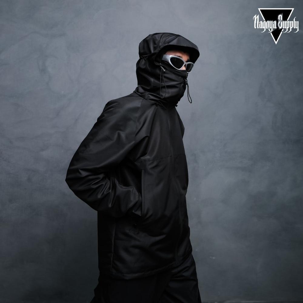 Jacket Gorpcore Anorak Mountain Nagoya Anti AIR Waterproof Windbreakers Hitam / Gorpcore Jacket