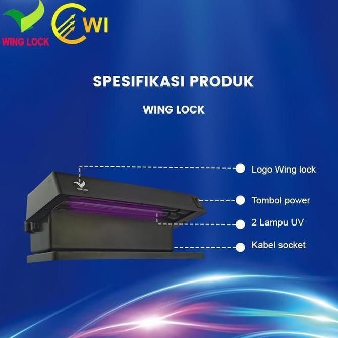 Money Detector / Alat Pendeteksi Uang - WINGLOCK WL-103 2X6W
