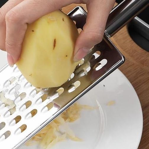 Parutan Keju Serbaguna Stainless Steel / Parutan Multifungsi /Parutan Keju & Wortel Stainless Steel 